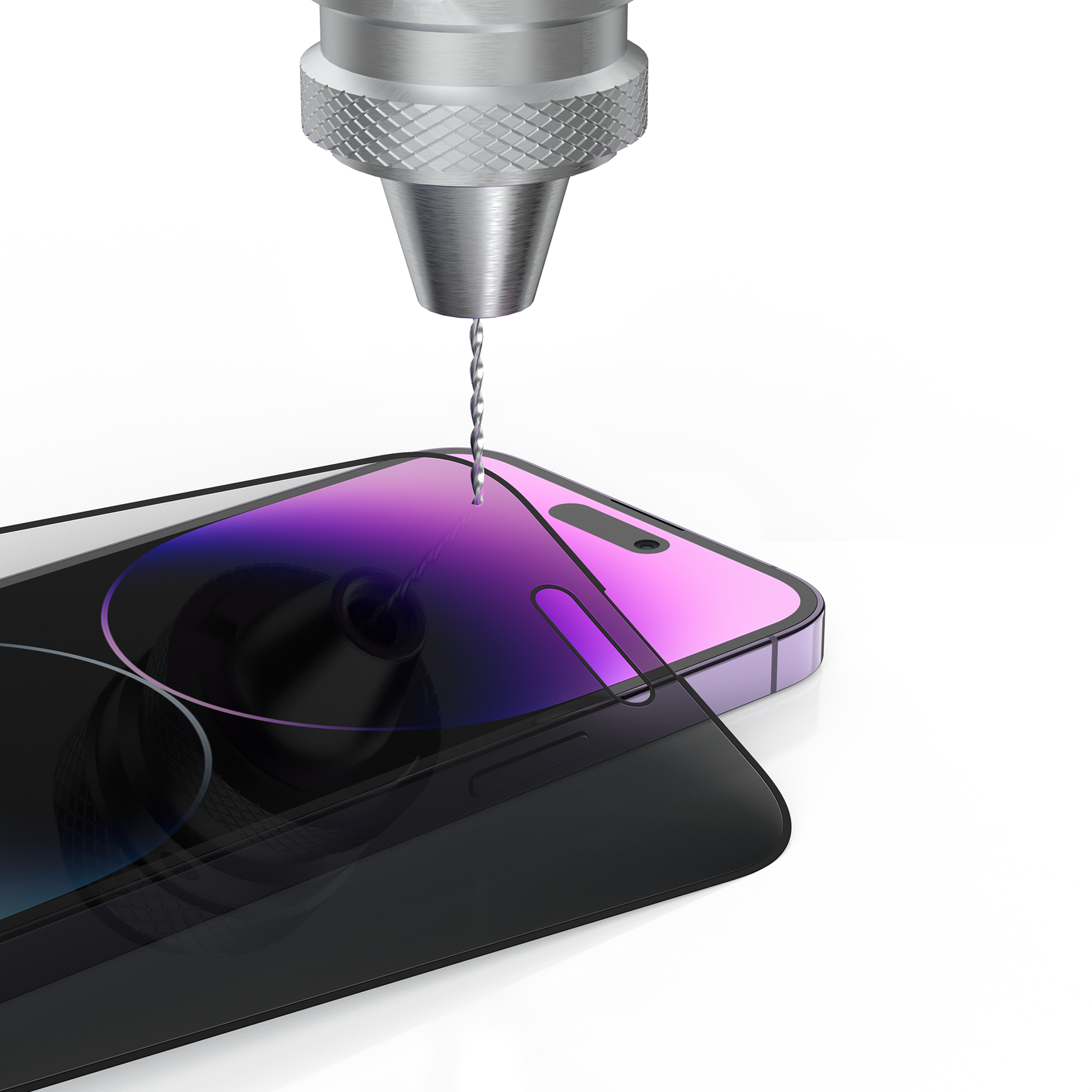 아이푸룸 고급형 매트지문방지 강화유리 사생활보호필름 아이폰16 플러스, 2매입 - 상세 이미지 2