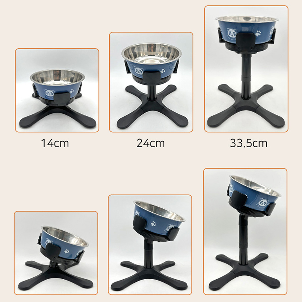 개과천선 젠틸 각도 높이조절 강아지 식기 3단 강아지 밥그릇 고양이물그릇 고양이 식기 1구