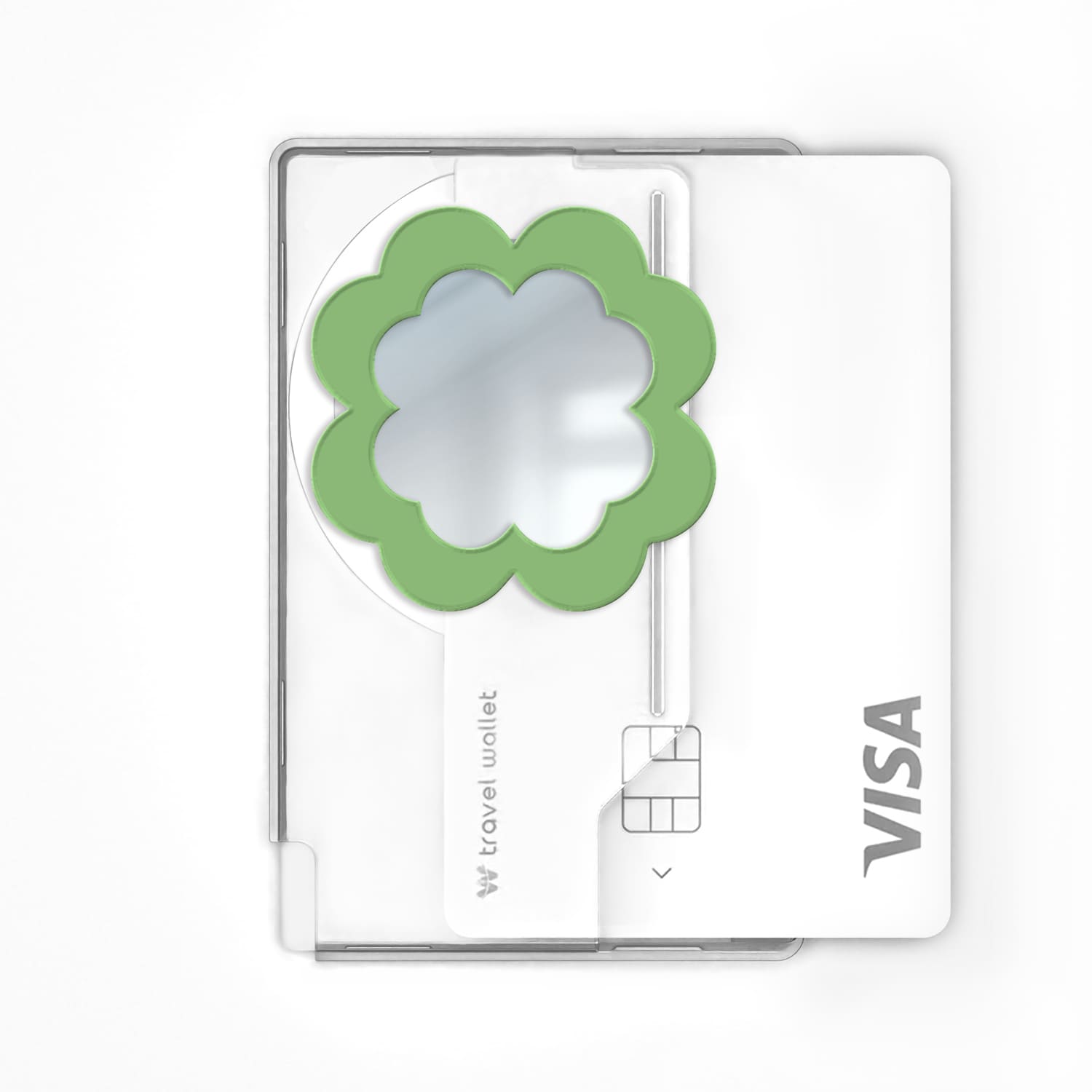 168cm 아이폰 맥세이프 카드지갑 그립톡 네잎클로버 올리브