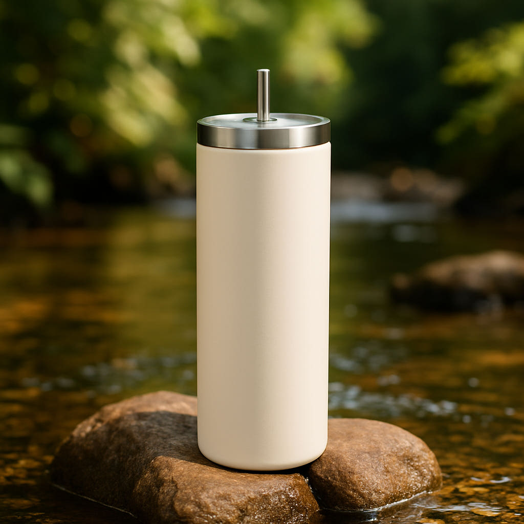 리유저블 보온보냉 진공 스테인레스 텀블러 600ml, 선라이즈