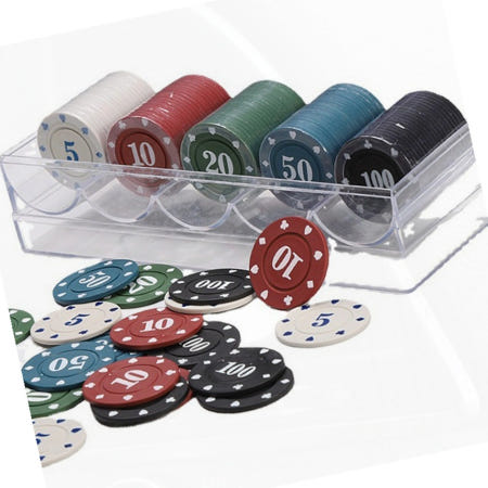 포커칩 카지노 게임용품 홀덤 칩세트 도박 놀이 트럼프