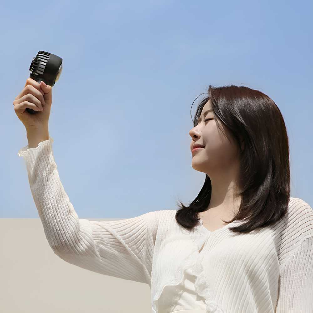 급속냉각선풍기 충전용 아이스 무소음 쿨링 에어컨 휴대용 선풍기 - 상세 이미지 5