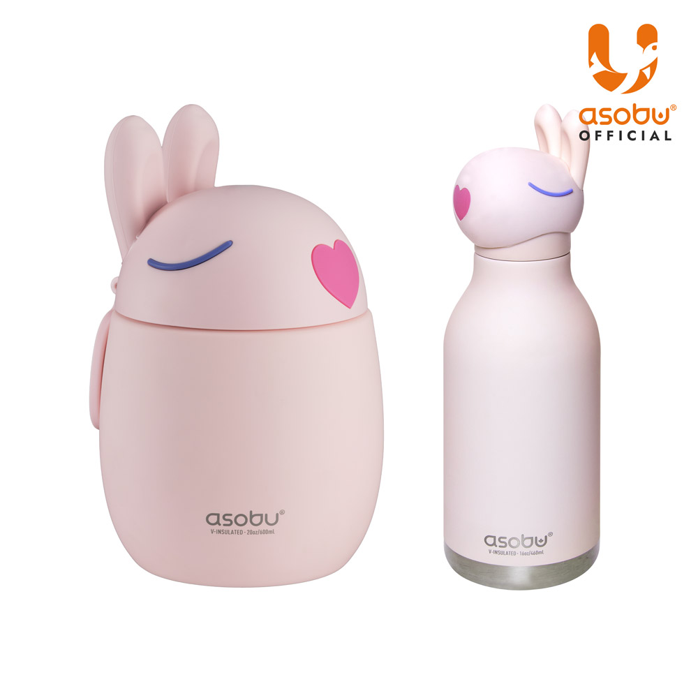 [1+1] 아소부 스테인레스 보온 보냉 베스티 푸드자 600ml + 텀블러 460ml 세트