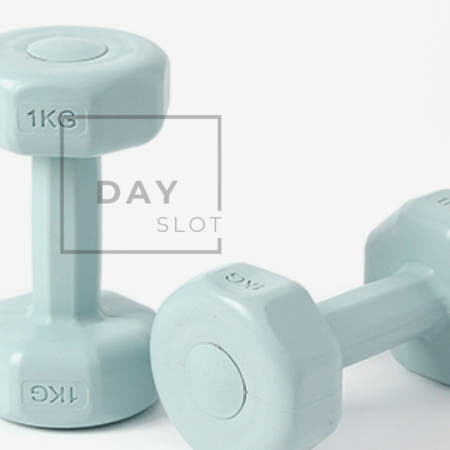 [트렌디프레소협력사]데이슬롯 육강아령 1kg 블루 2p 입문용덤벨 실내운동기구 덤벨