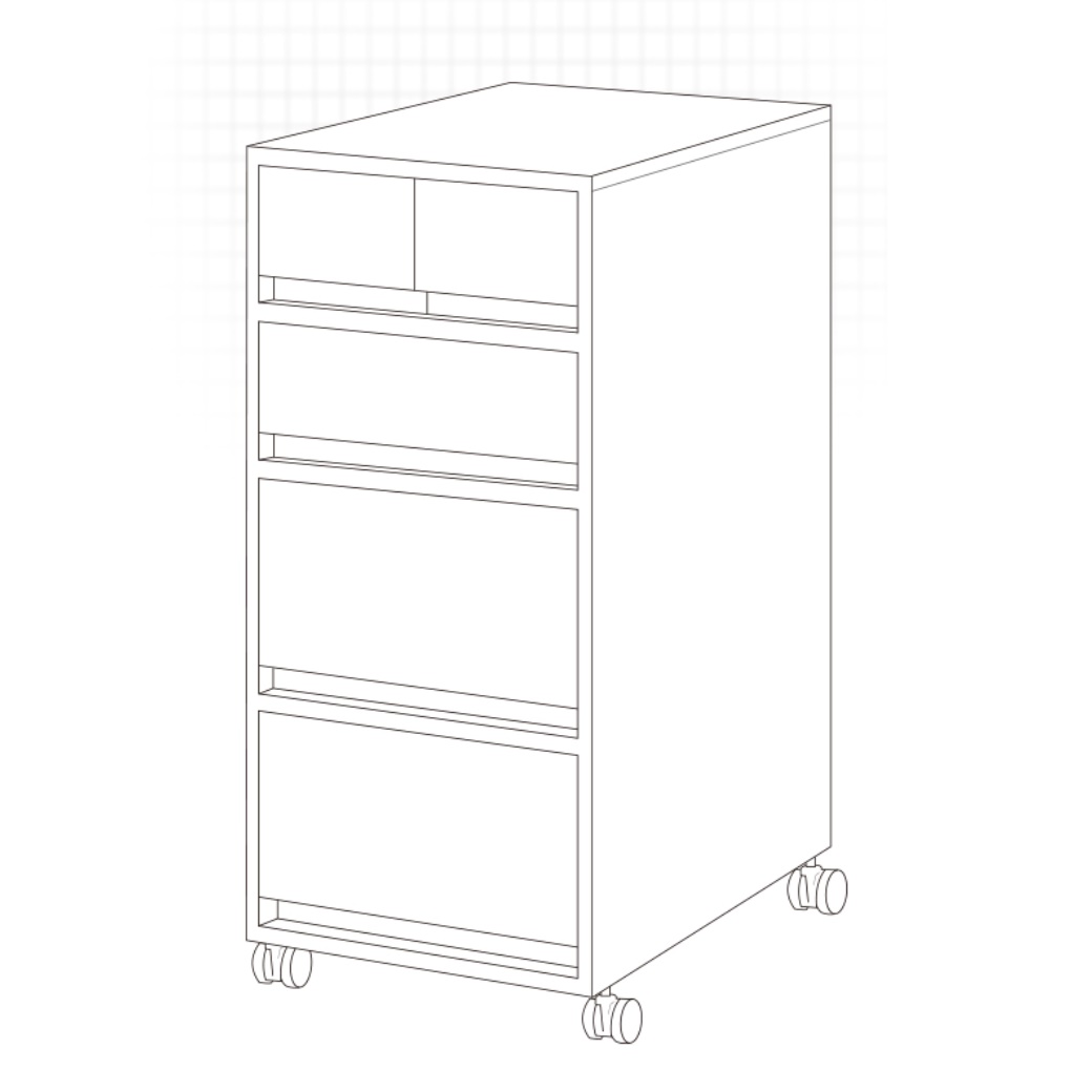 사무용 보조 서랍장 이동형 사무용 이동식 서랍 회사 사무실용 서랍장