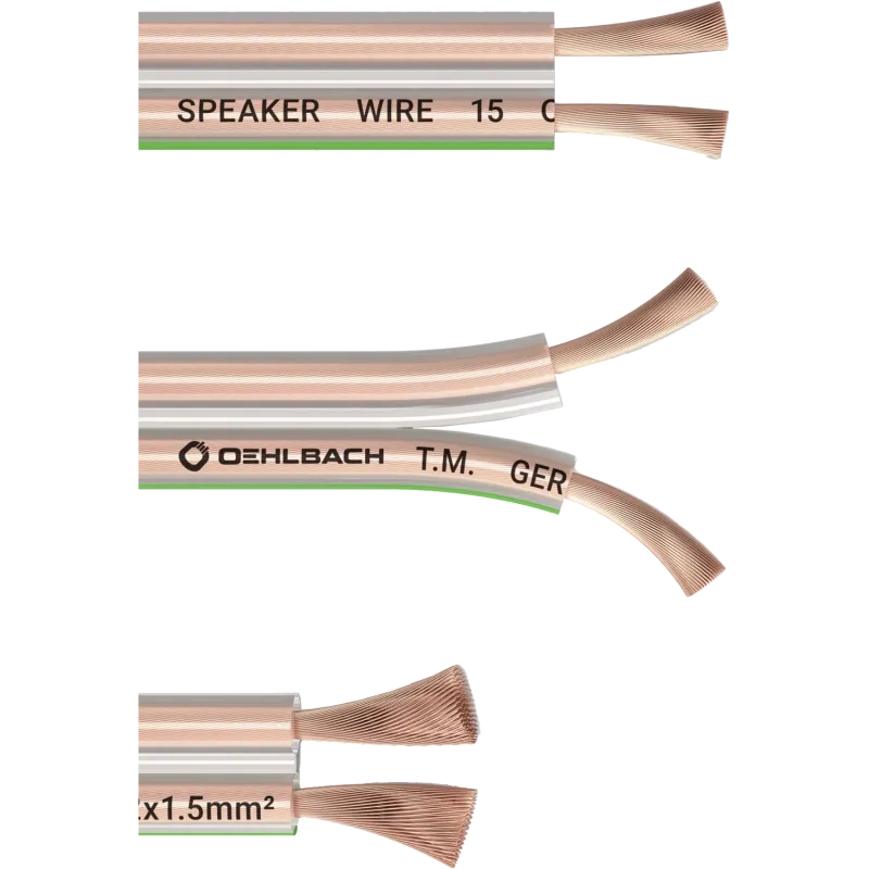 Oehlbach 오엘바흐 SPEAKER WIRE SP-15 스피커 케이블 2 x 1.5mm² 투명 1롤 30M (D1C107) - 상세 이미지 3