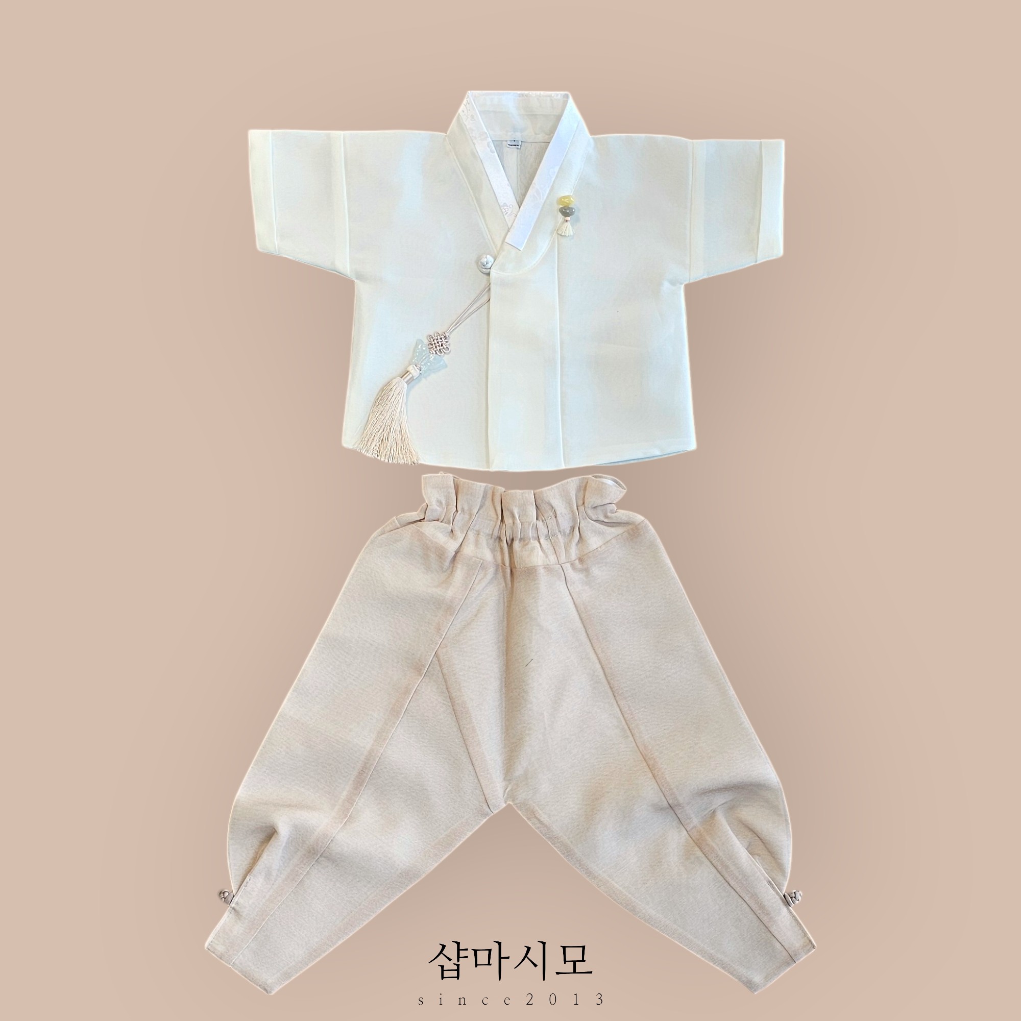 반팔 저고리 바지 여름 단품 여아 남아한복 돌 아기 키즈 생활 개량 - 상세 이미지 4