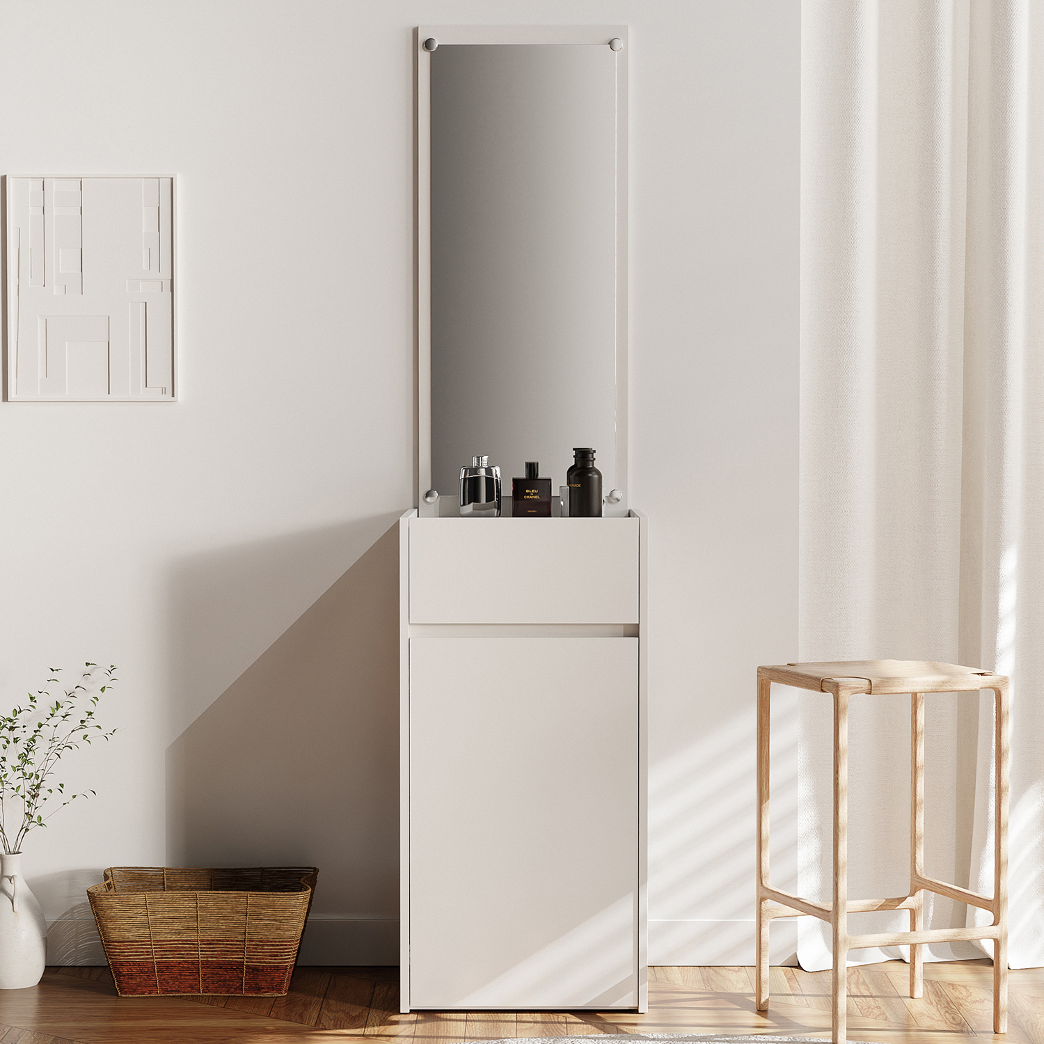 틈새 화장대 400 스탠딩 화장대 서랍장 원룸 좁은 공간