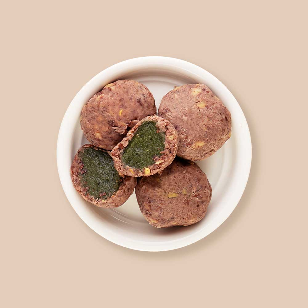 잣범벅 쑥인절미 300g  50g x 8봉 국내산 찹쌀 잣 팥 앙금 이미지 6