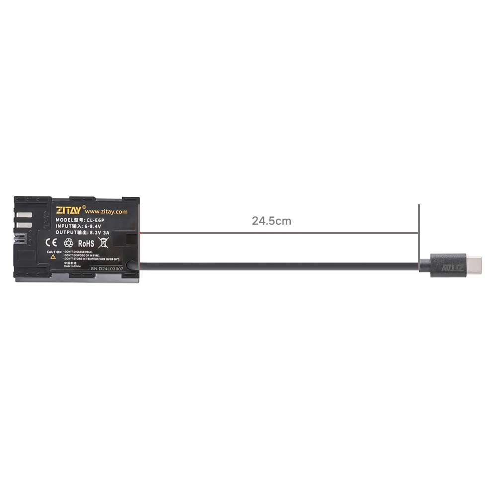 ZITAY 지테이 DJI 로닌 RS2 / RS3PRO / RS4PRO 전용 캐논 LP-E6NH / LP-E6P 더미배터리 DR30 - 상세 이미지 3
