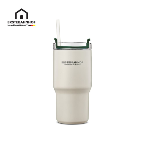 리유저블 보온보냉 진공 스테인레스 텀블러 591ml, 크림