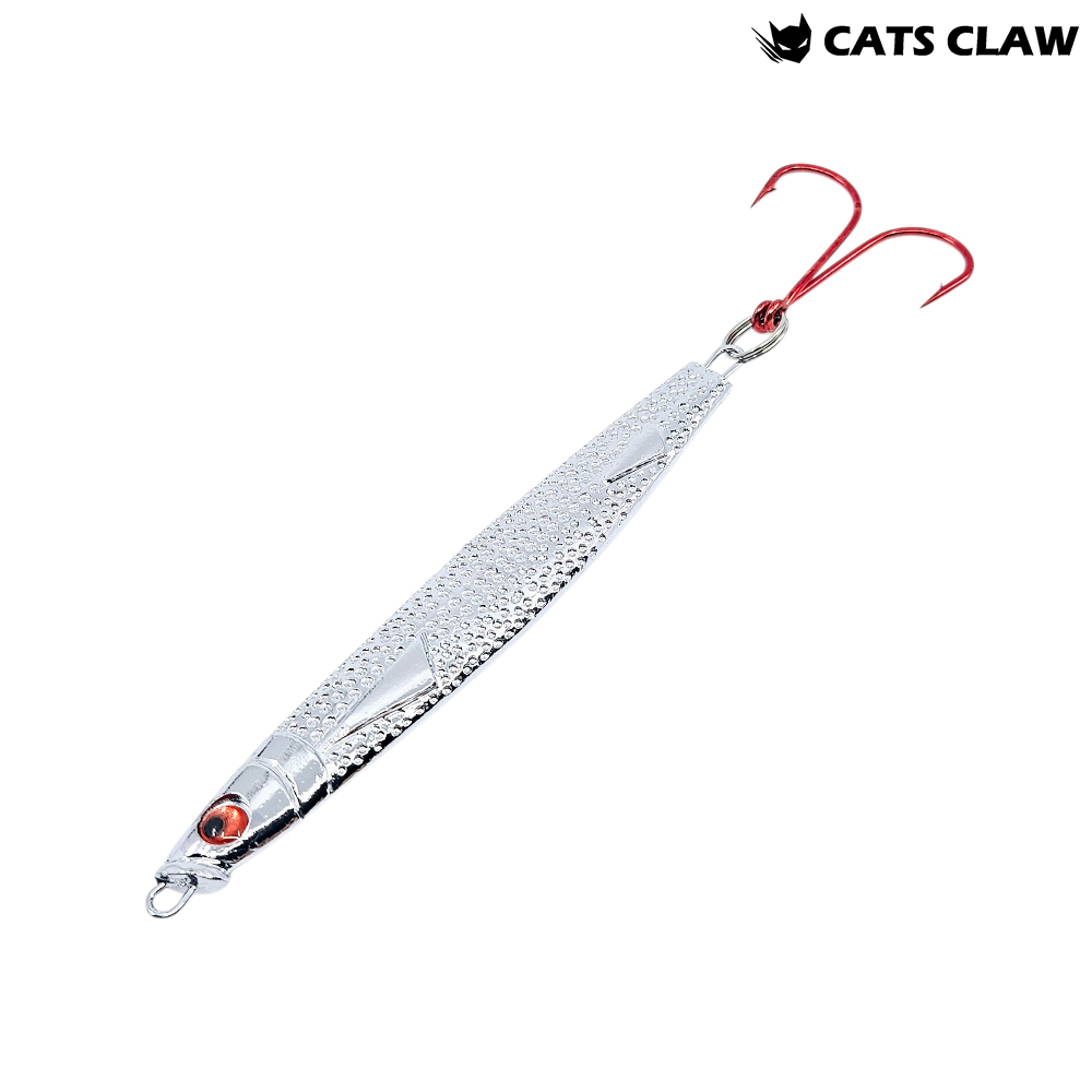 캣츠크로우 멸치지그 크롬 메탈지그 더블훅, 80g - 메인 이미지