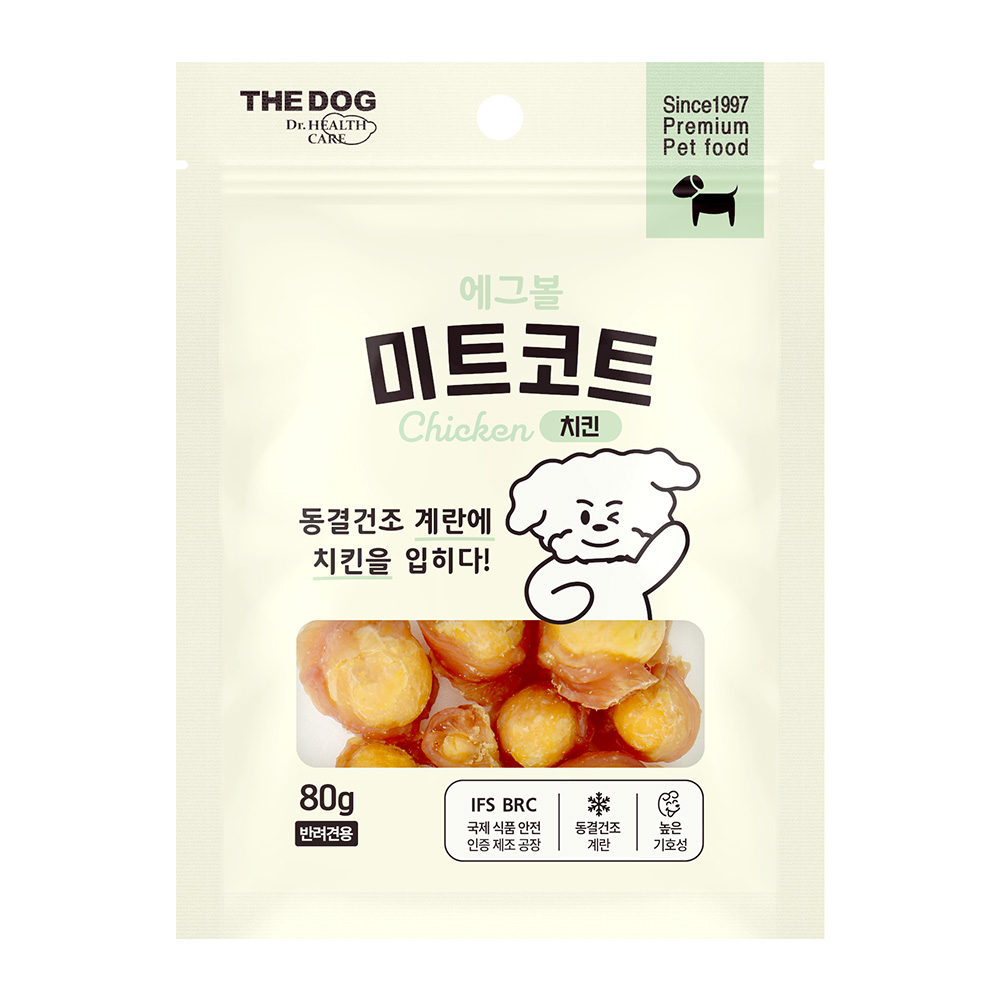 더독 미트코트 에그볼 치킨, 80g, 1개 - 메인 이미지