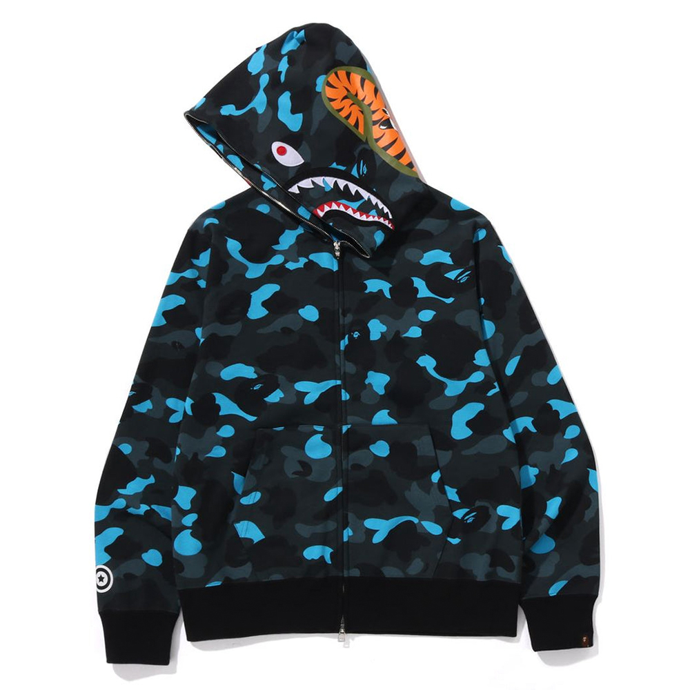 베이프 X HELINOX 후드집업 SHARK FULL ZIP HOODIE 1L23-115-901 - 상세 이미지 2