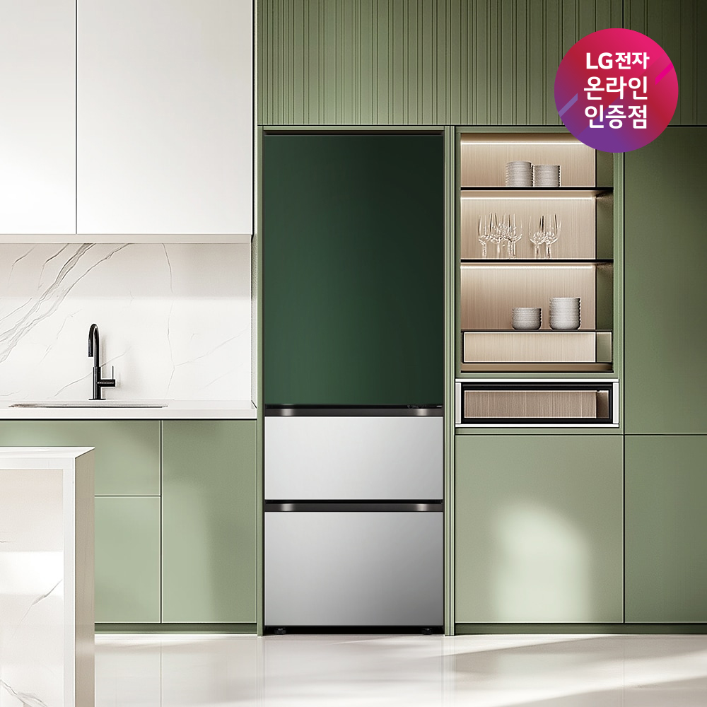 LG 디오스 오브제컬렉션 김치톡톡 Fit & Max Z334SGS122S (그린+실버) 빌트인