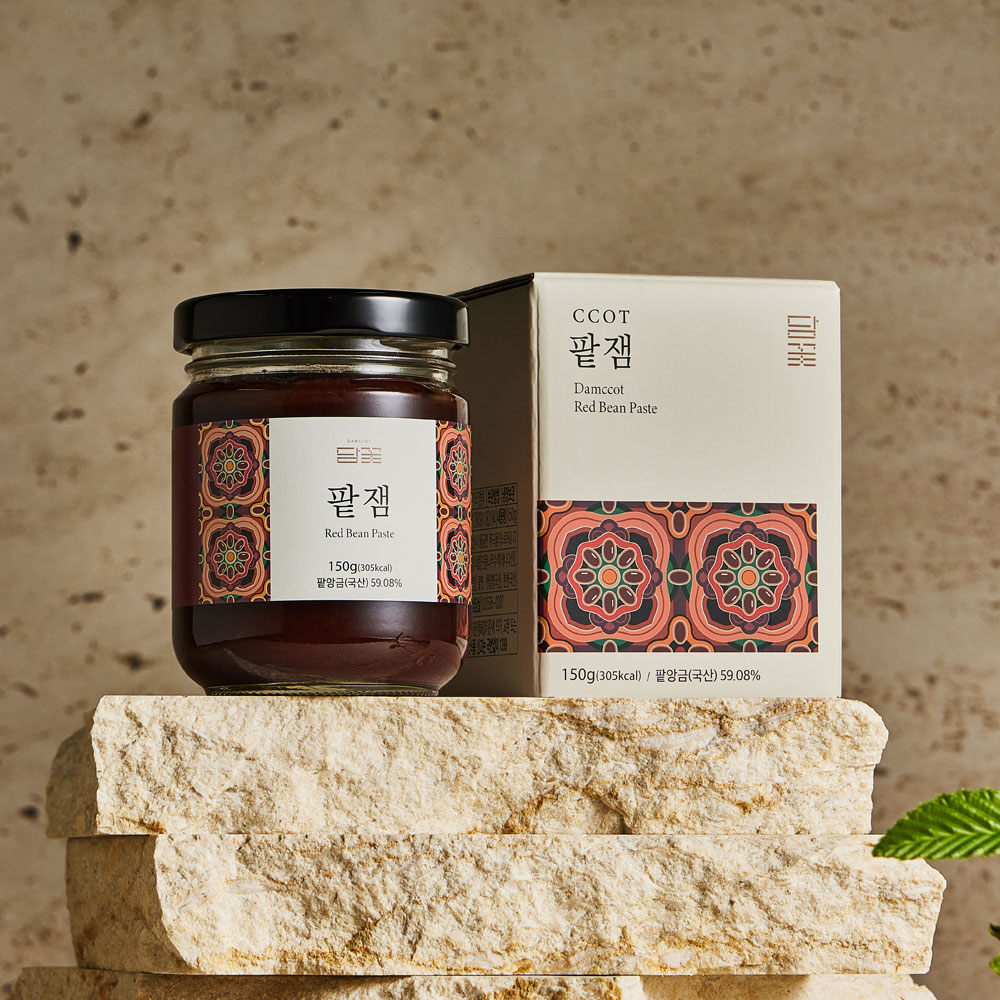 담꽃 팥잼 국내산 앙버터 수제 와플 식빵 토스트 답례 선물 150g - 상세 이미지 2