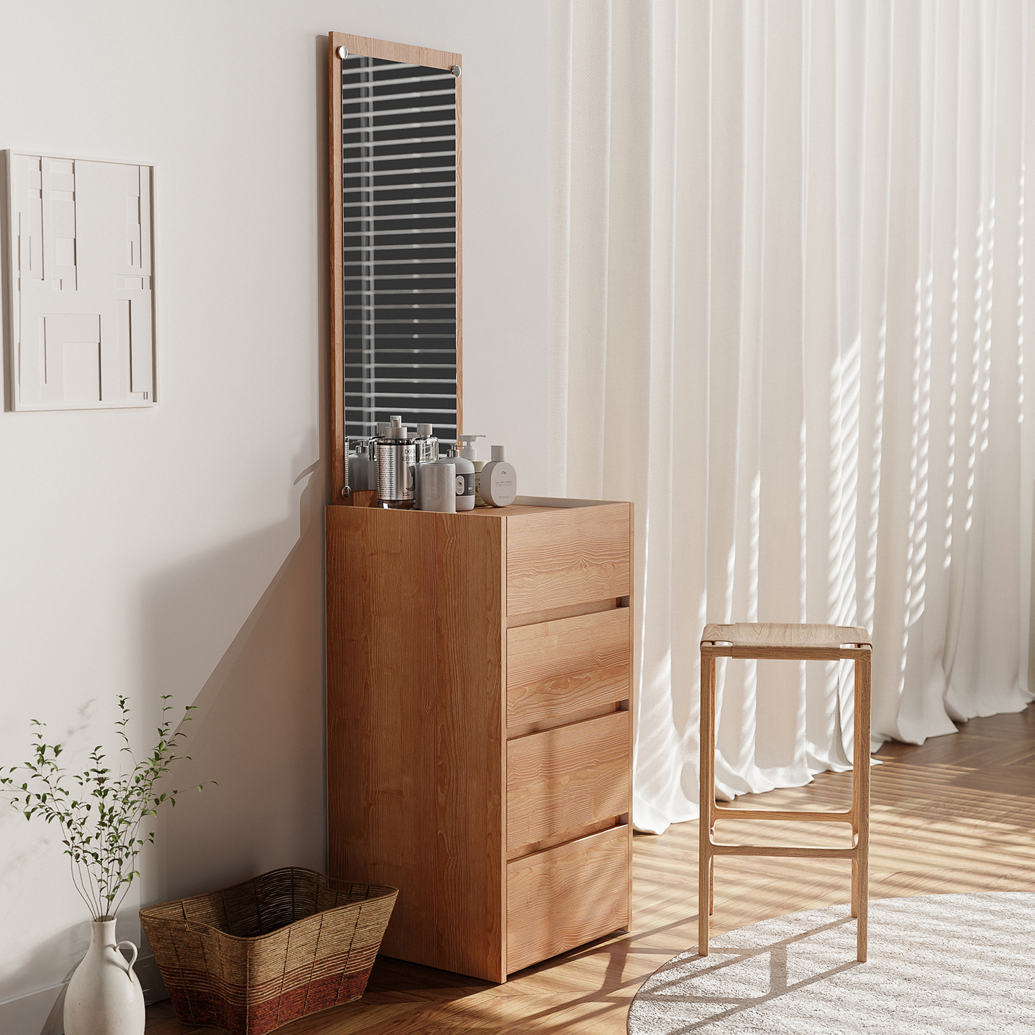 틈새 화장대 400 스탠딩 화장대 서랍장 원룸 좁은 공간