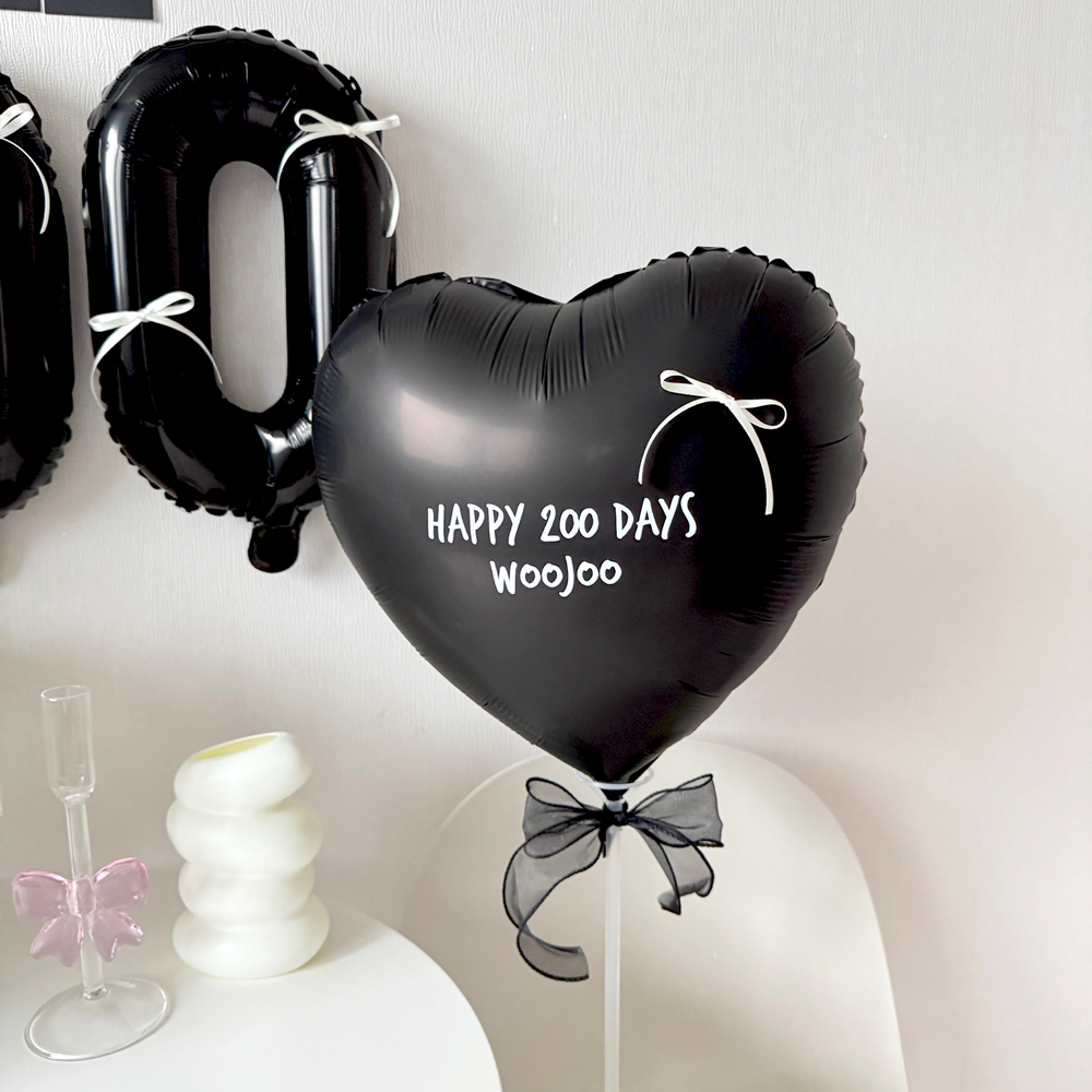 아기 200일 풍선 기념일 레터링 풍선 셀프촬영 숫자풍선