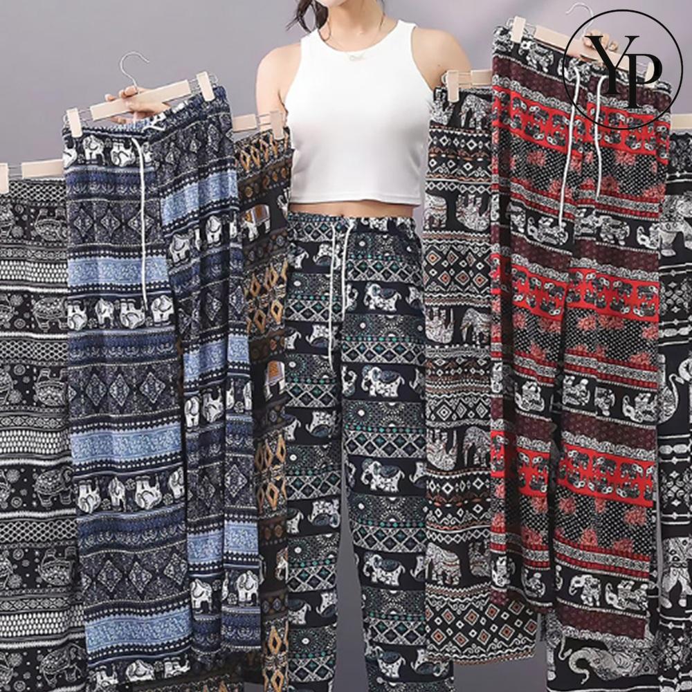 여성 여름 냉장고 바지 빅사이즈 밴딩 냉감 쿨 캐주얼 원단 와이드 코디 팬츠