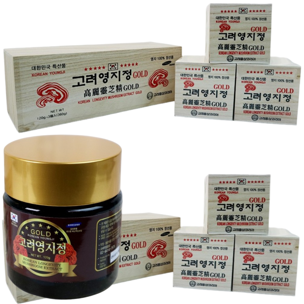 고려홍삼코리아 국산 영지버섯 진액 130g 3병 x2세트 농축액 영지 100% 정선품 선물 - 상품 이미지