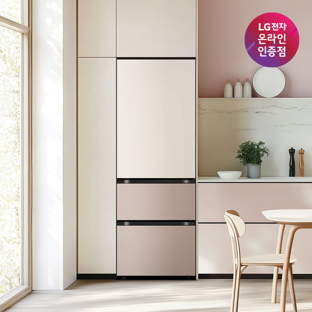 LG 디오스 오브제컬렉션 김치톡톡 Fit & Max Z334GGA122S (토프+아몬드) 빌트인