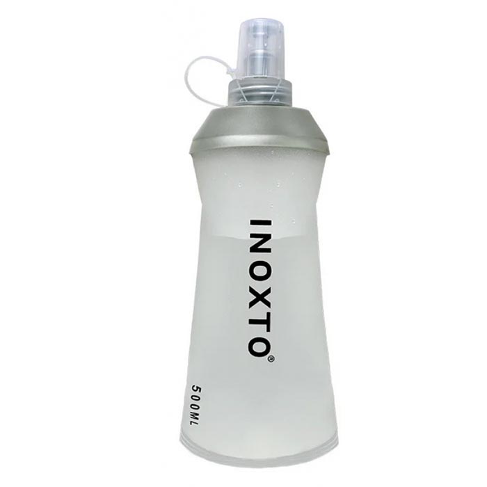 INOXTO 소프트 접이식 스포츠 물병 러닝 등산 물통 500ml - 상품 이미지