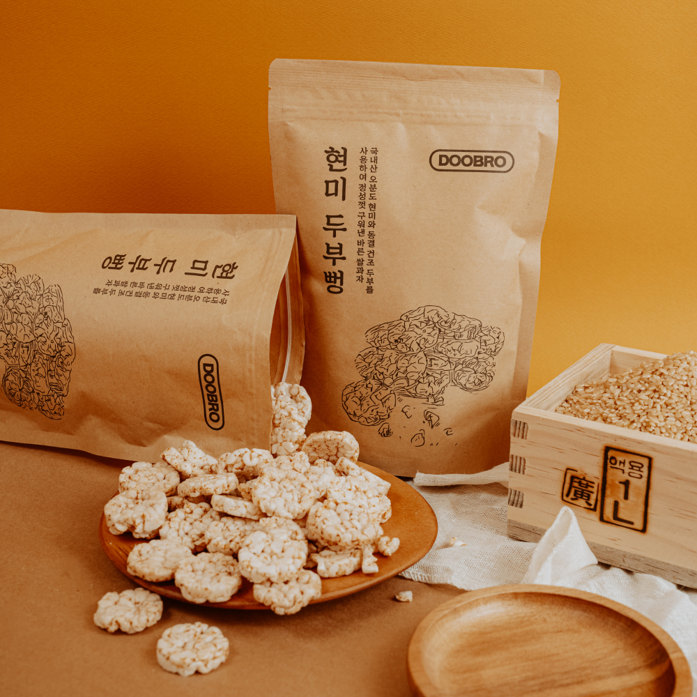 두브로 동결건조 현미두부뻥 쌀과자 뻥튀기 영양 다이어트 온가족 간식 두부현미, 60g, 1개