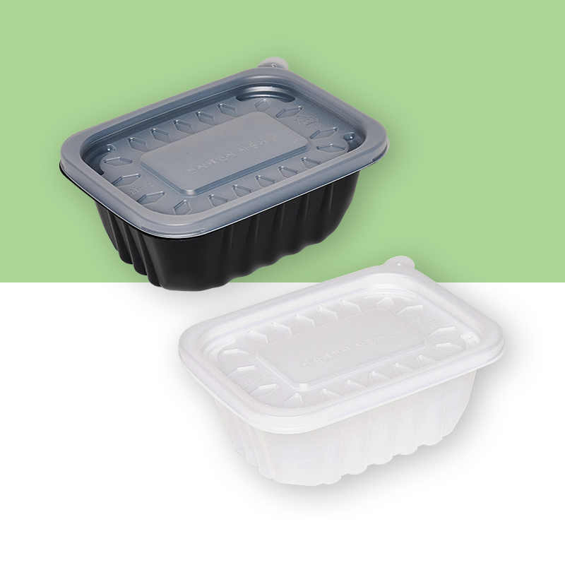 일회용 배달 포장 용기 본죽 전자레인지 사각 반 죽용기(소) 50개 세트 제품 이미지