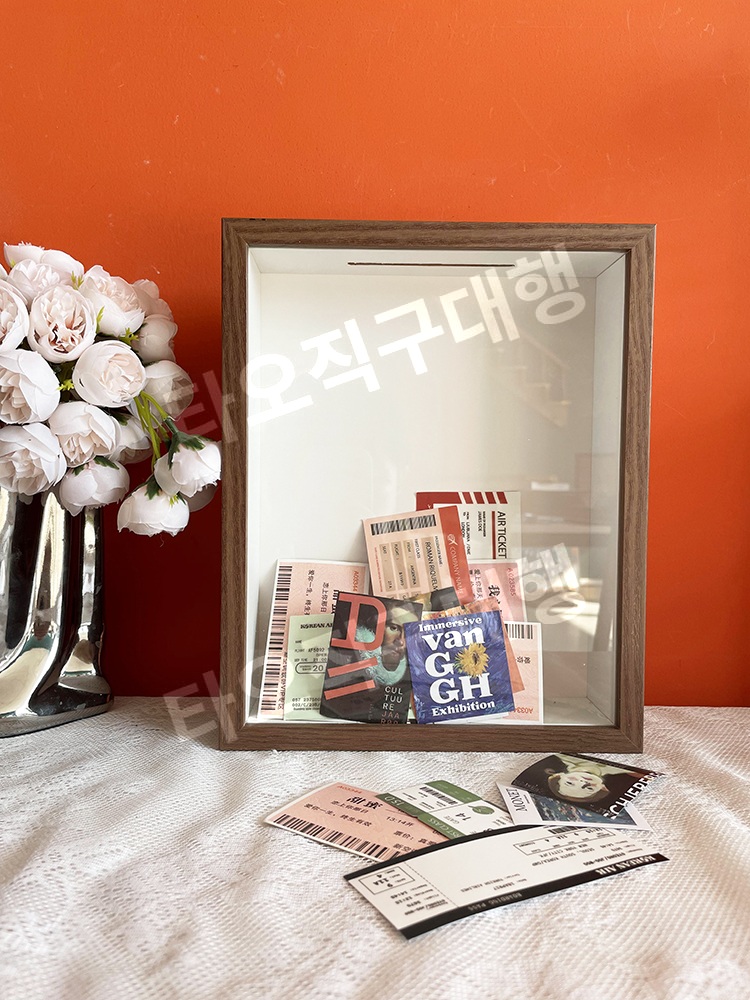 티켓보관함 여행 정리 야구 홀더 포켓 뮤지컬 영화 수납함 콘서트 액자 보관 티켓북 - 상세 이미지 4
