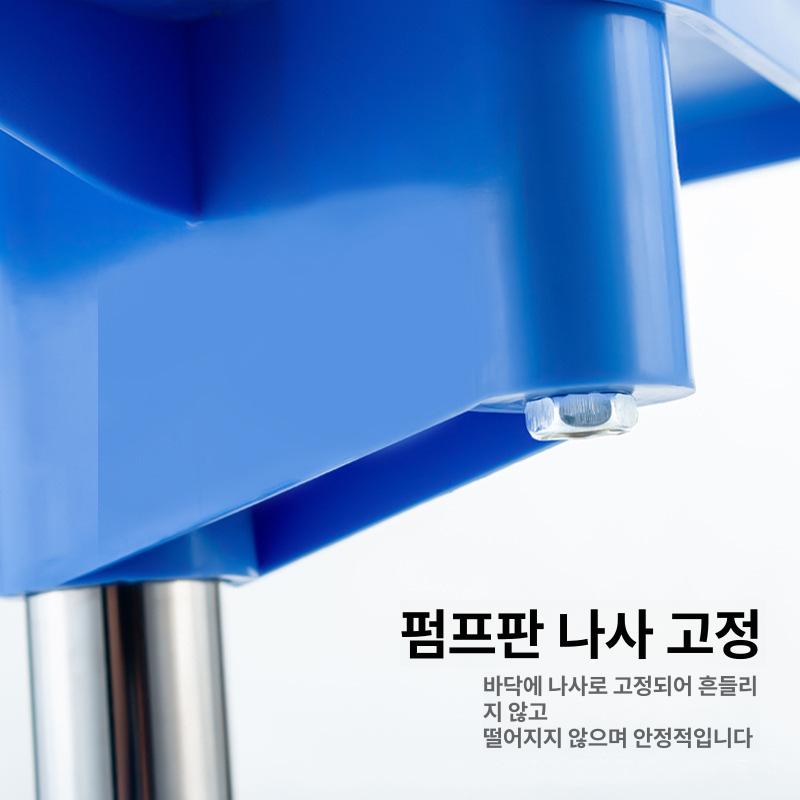 이동식 수액 걸이 링거대 스탠드 바퀴형 폴대 거치 스테인리스 삼각대 2후크 두꺼운 막대 - 상세 이미지 4