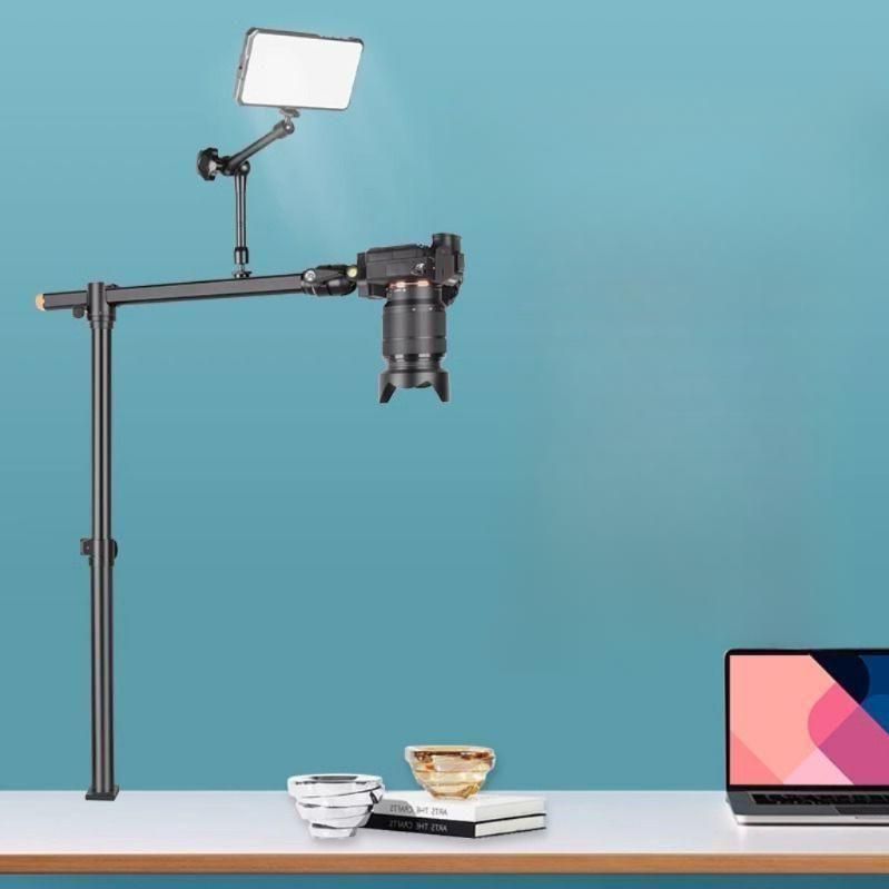 수직 카메라 거치대 방송용 삼각대 제품 촬영 스탠드 받침대