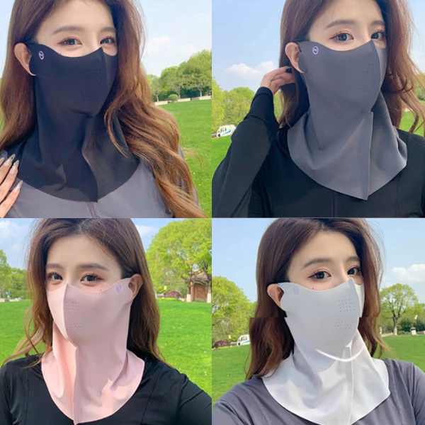 [초특가] KC인증 자외선 완벽차단 롱넥 귀걸이 안면 마스크 넥페이스 골프 자전거 등산 얼굴 햇빛가리개 - 상세 이미지 3