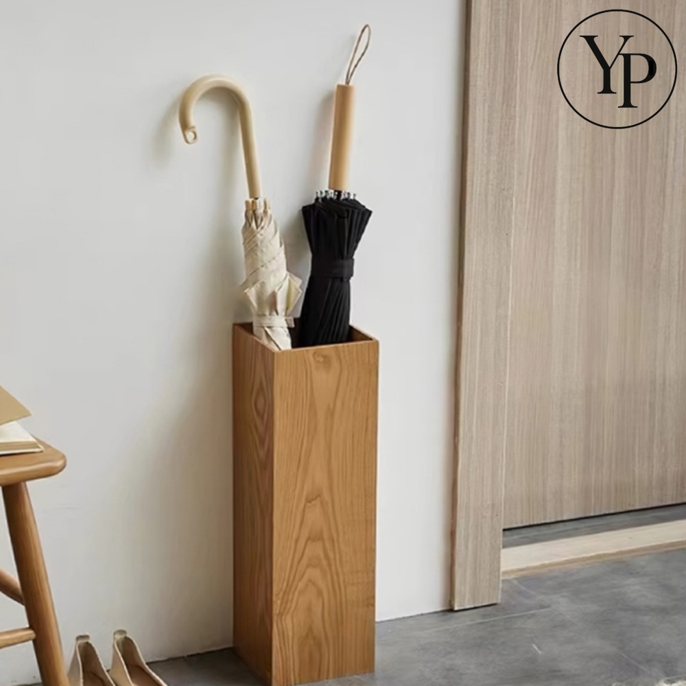 원목 우드 인테리어 우산꽂이 카페 현관 우산통 정리함 진열대 장마대비 거치대 홀더