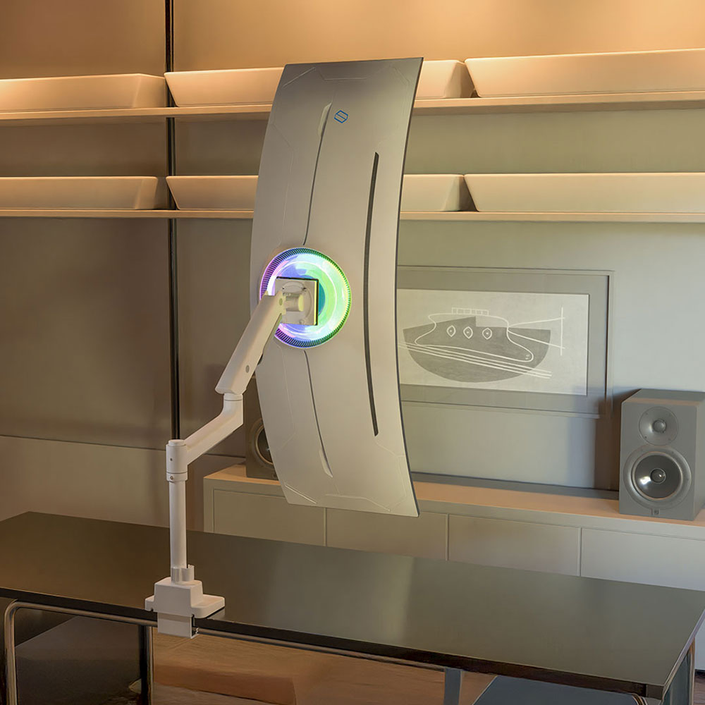 카멜마운트 MPS1PH 싱글 초 고중량 폴타입 모던 모니터 거치대 받침대 모니터암 - 상세 이미지 2