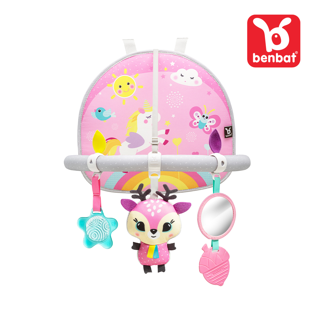 [밴밧] 카시트 장난감 후방모빌 더블사이드 카_아치 디어