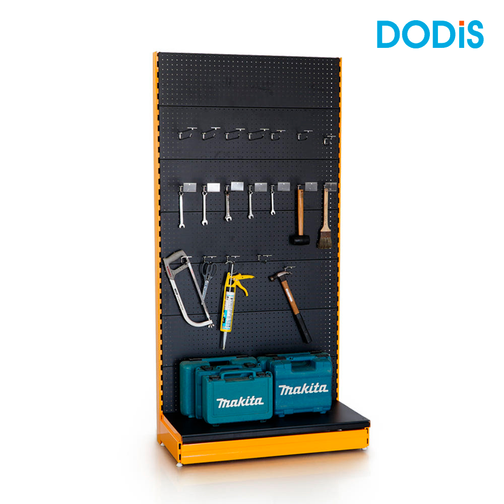 하이퍼 공구진열대 벽대용 기본형 공구 보관 정리대 스탠드 타공판 1000x500x1245