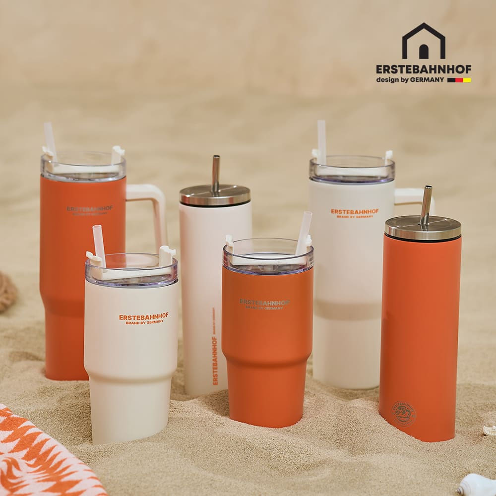 리유저블 보온보냉 진공 스테인레스 텀블러 600ml, 선라이즈