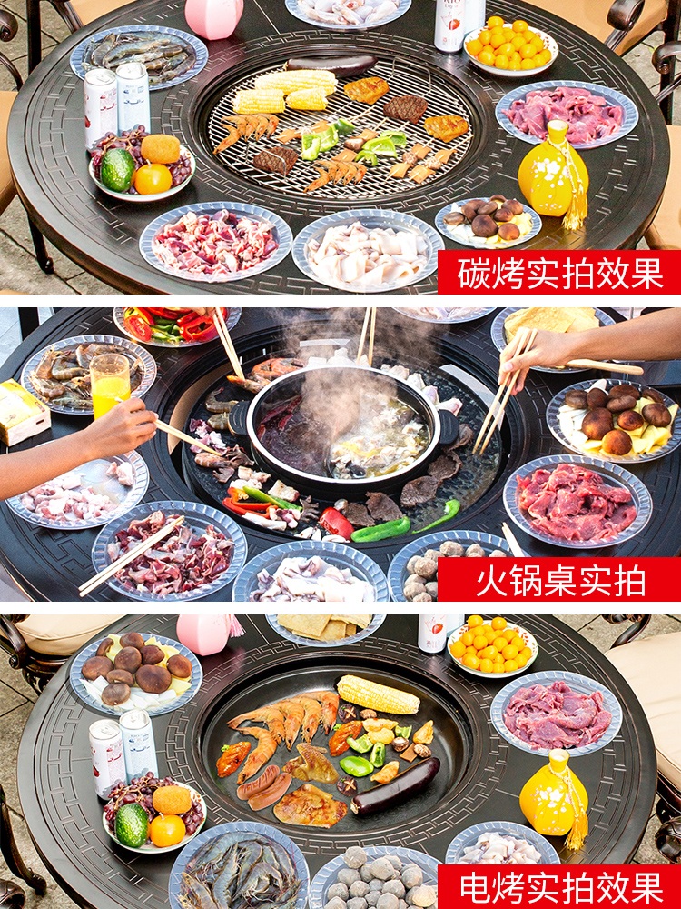 고기불판 테이블 펜션 테라스 포차 고기집 고깃집 창업 - 상세 이미지 5