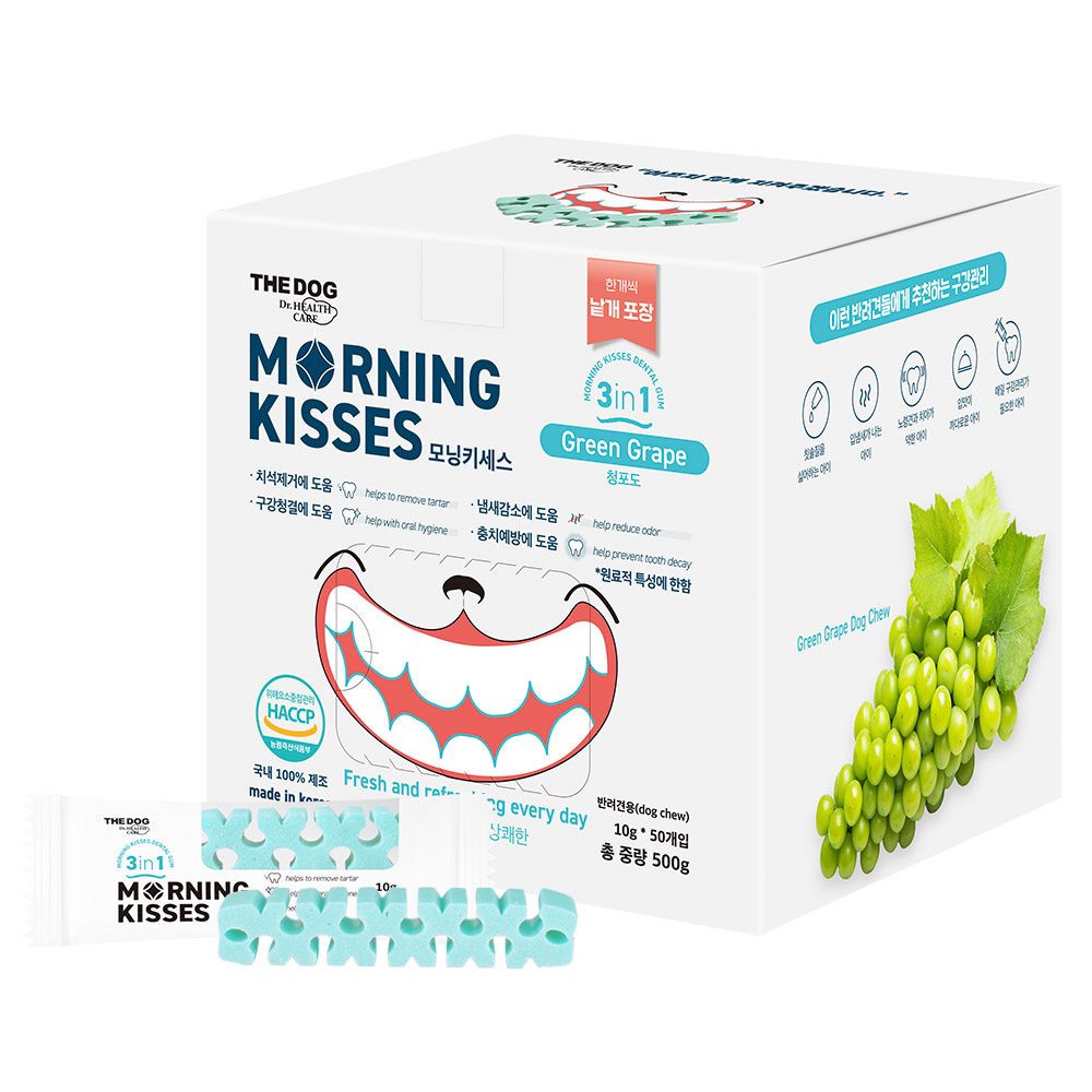 더독 모닝키세스 청포도, 500g, 1개 - 메인 이미지