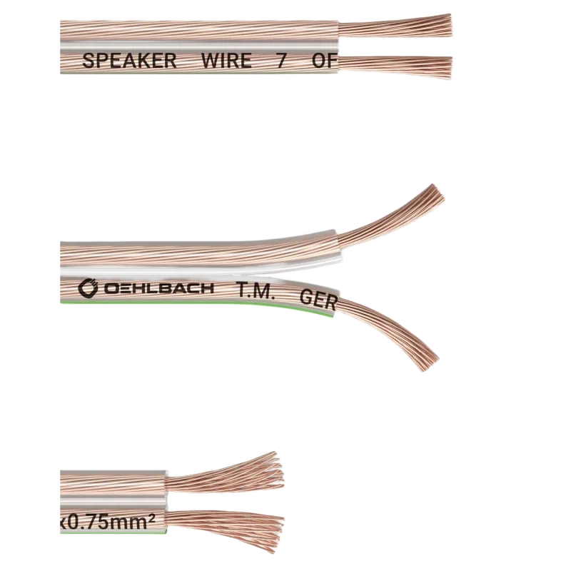 Oehlbach 오엘바흐 SPEAKER WIRE SP-7 스피커 케이블 2 x 0.75mm² 투명 20M 1롤 (D1C202) - 상세 이미지 3