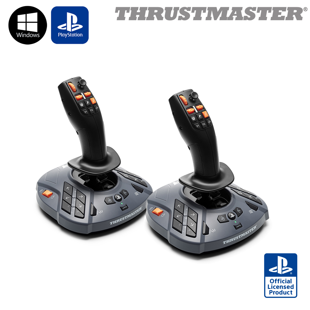 트러스트마스터 SIMTASK FARMSTICK 2개 조이스틱 건설 팜 스틱(PS/PC)  핸들 조종 게임 - 상품 이미지