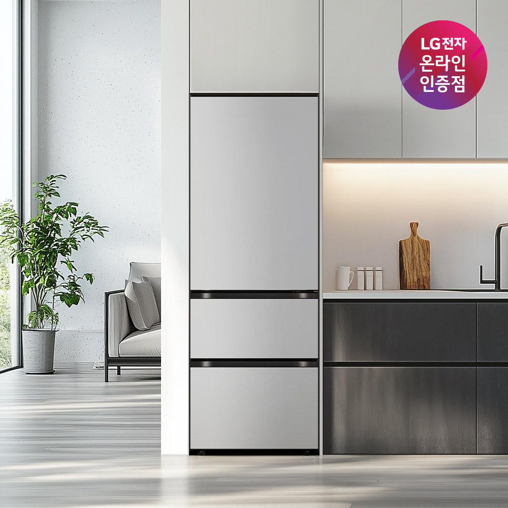 LG 디오스 오브제컬렉션 김치톡톡 Fit & Max Z334MRR122S (크림 그레이) 빌트인