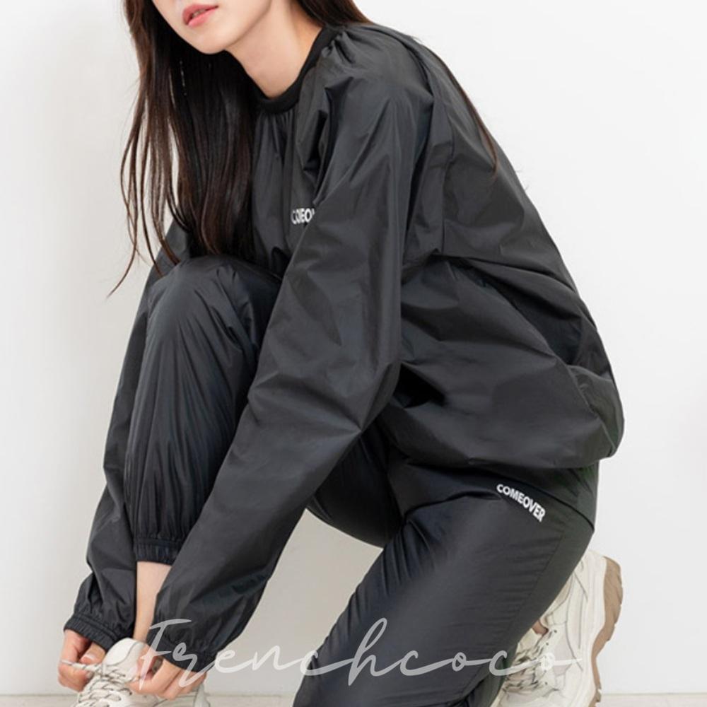 프렌치코코 여성용 땀복 상의 헬스장 티셔츠 운동용 - 메인 이미지