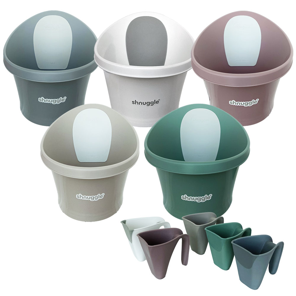 슈너글 출산선물 신생아 목욕 아기욕조 샴푸컵 세트 2개