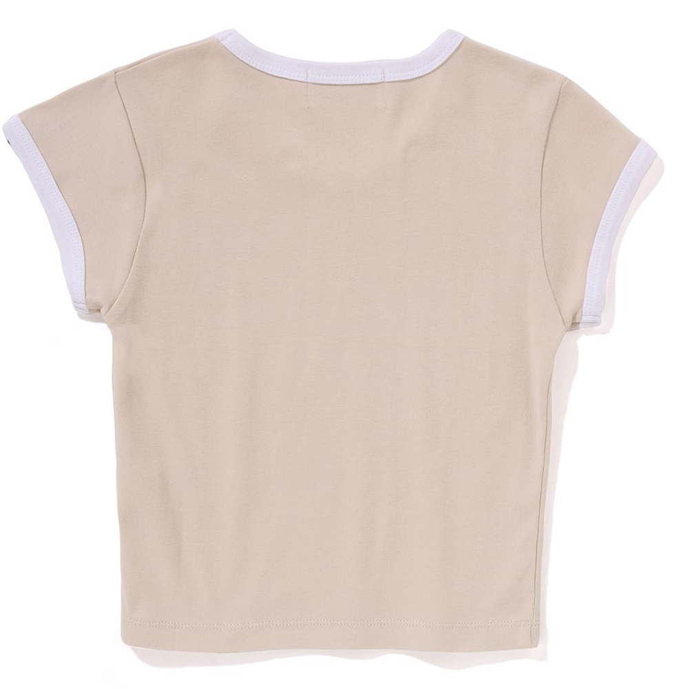 베이프 우먼즈 반팔티 COLLEGE CROPPED TRIM TEE 1L30-209-011 - 상세 이미지 2