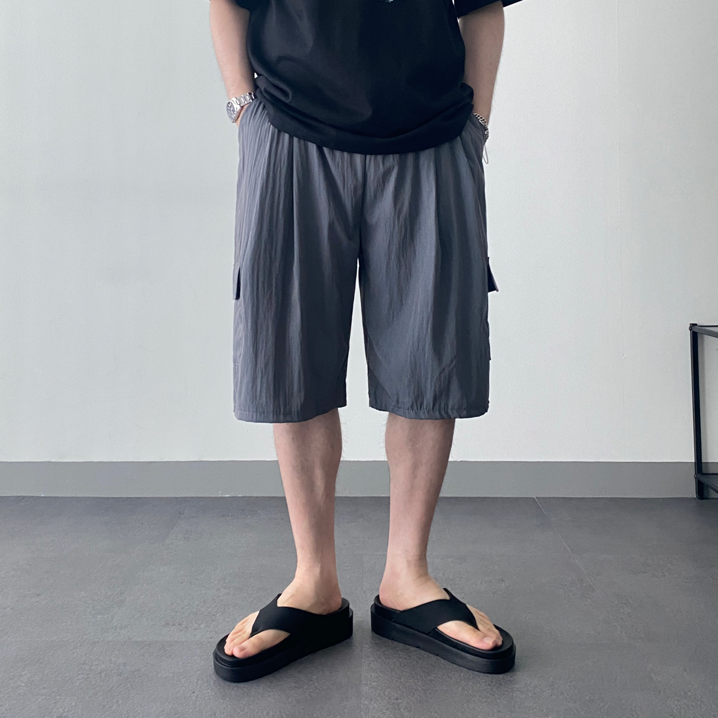 나일론반바지 남자카고반바지 남자버뮤다팬츠 - 상세 이미지 5