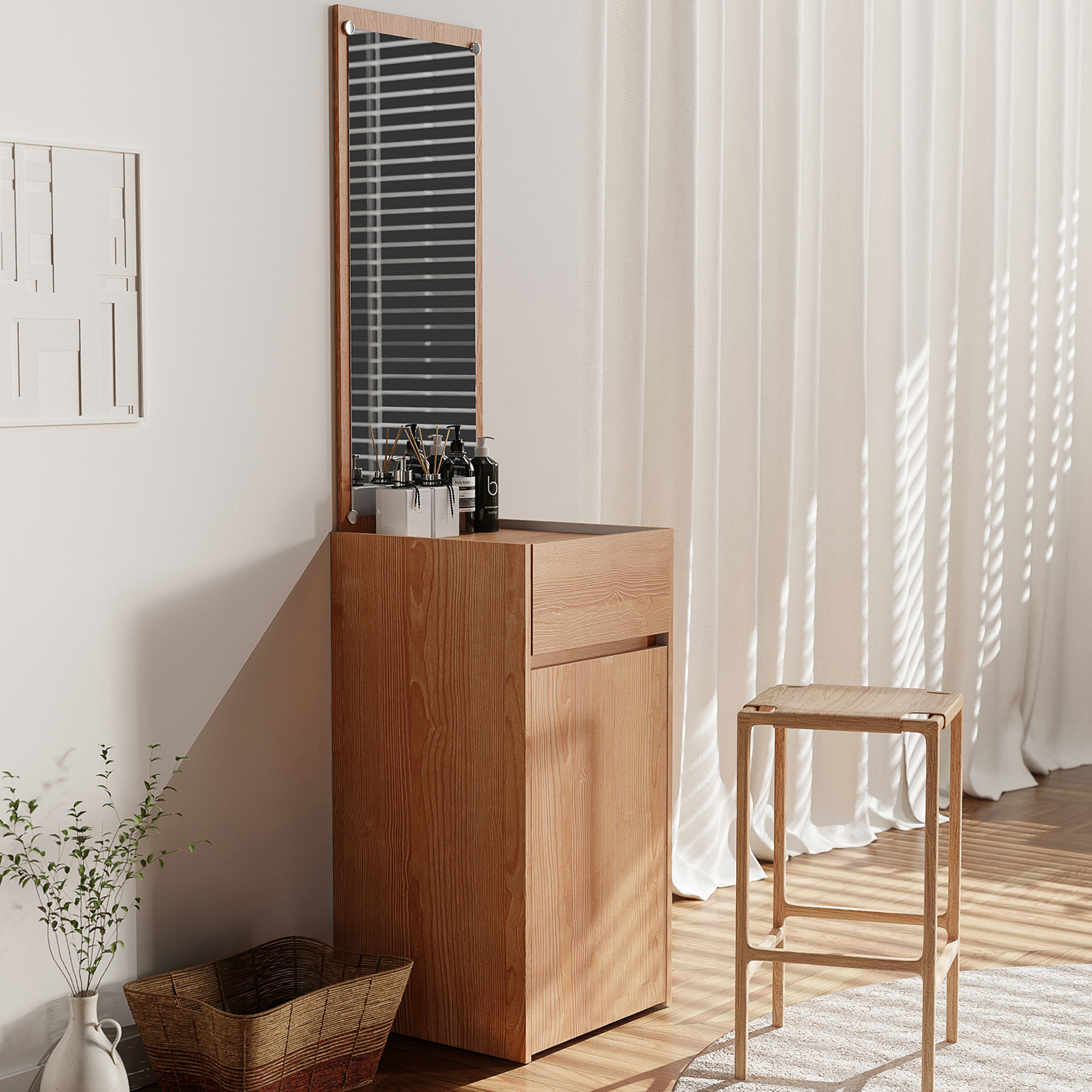 틈새 화장대 400 스탠딩 화장대 서랍장 원룸 좁은 공간