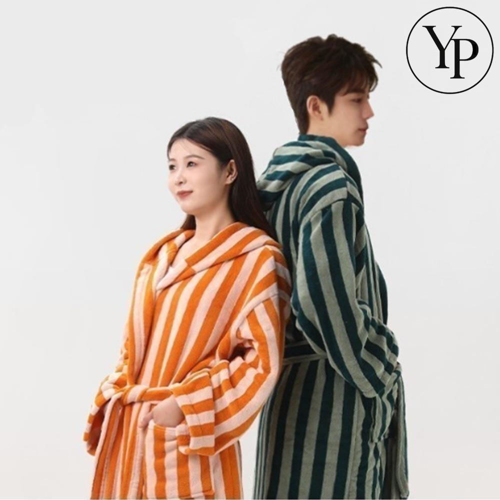 남녀공용 스트라이프 사워가운 홈캉스 호텔 고급진 사우나 배스 수건