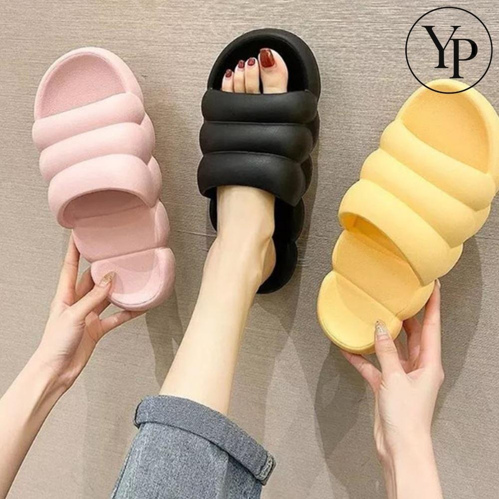 푹신한 마카롱 슬리퍼 남녀공용 화장실 사무실 발편한 EVA 미끄럼방지 소음방지 플러피