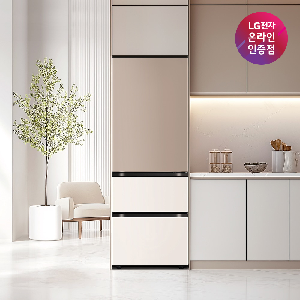 LG 디오스 오브제컬렉션 김치톡톡 Fit & Max Z334GCB122S (브라운+베이지) 빌트인